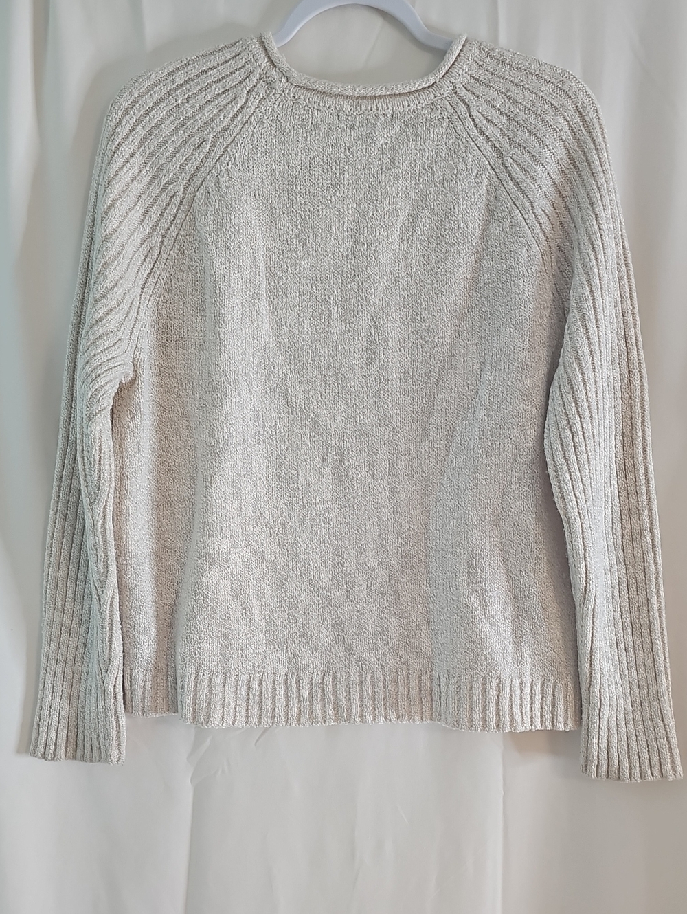 Carolyn Taylor Women's Crewneck Sweater in Light Cream - Picture 4 of 4